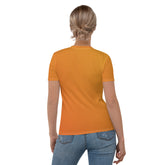 Halloween-themed Women's Crewneck Tee with spider web design